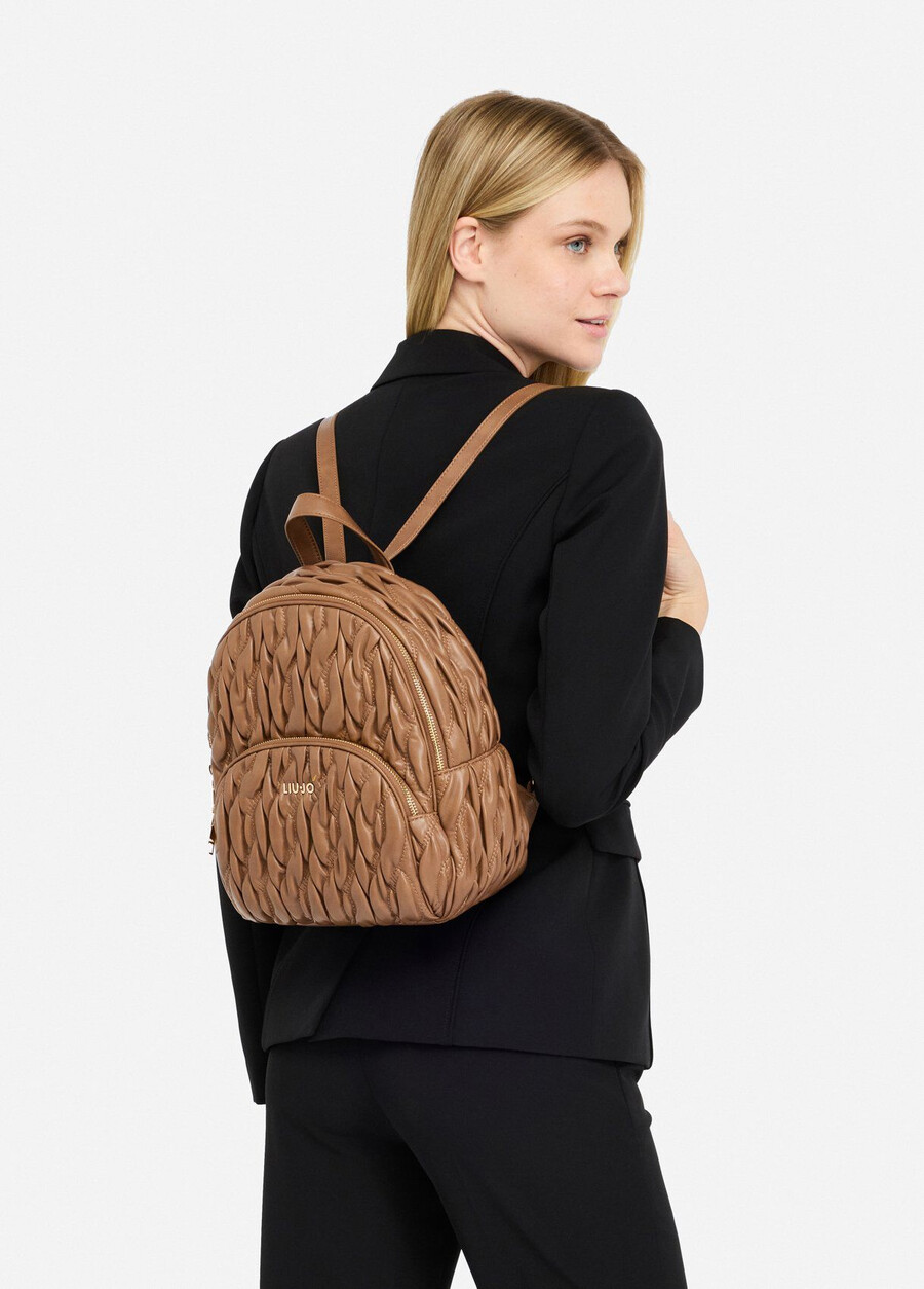 quilted backpack