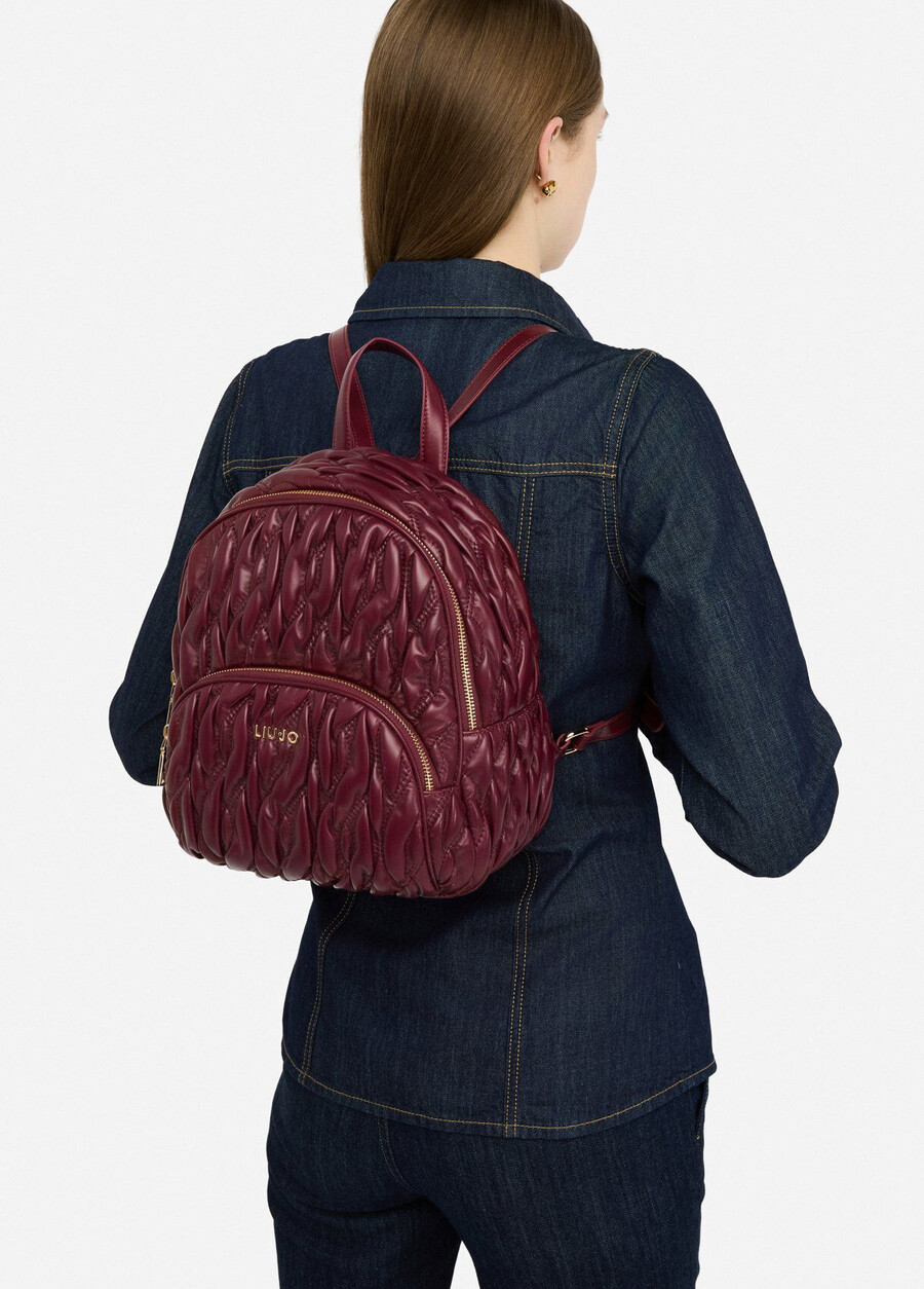 quilted backpack