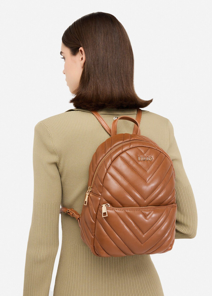 quilted backpack