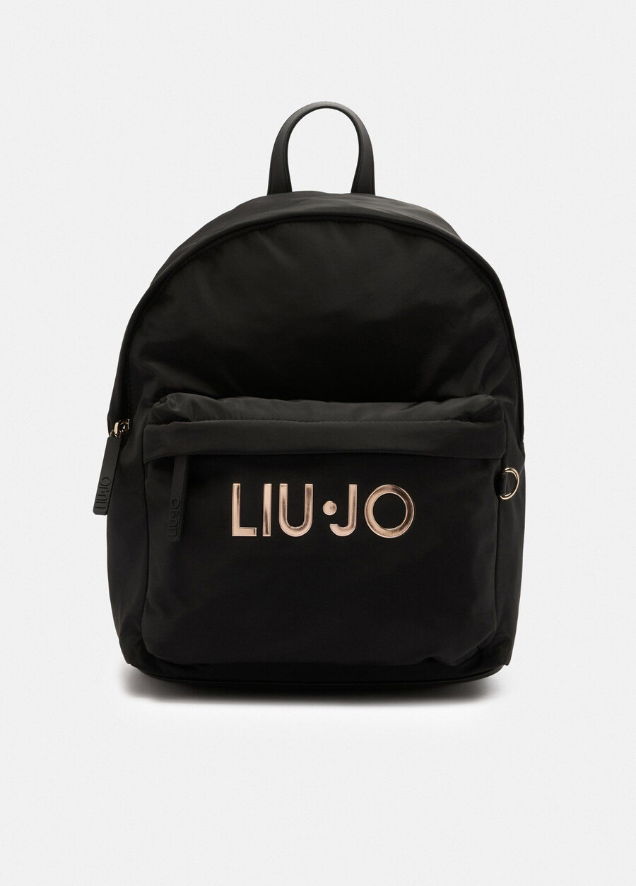 nylon backpack with logo