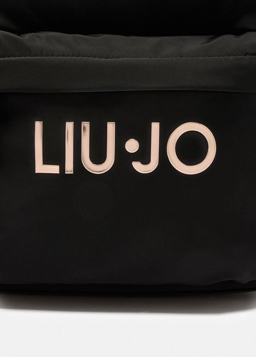 nylon backpack with logo