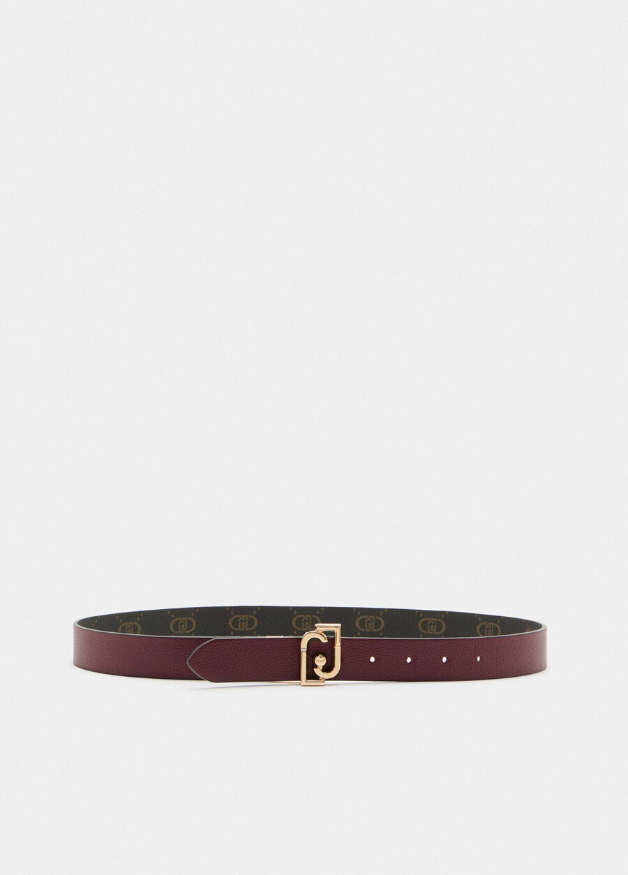 reversible belt with logo