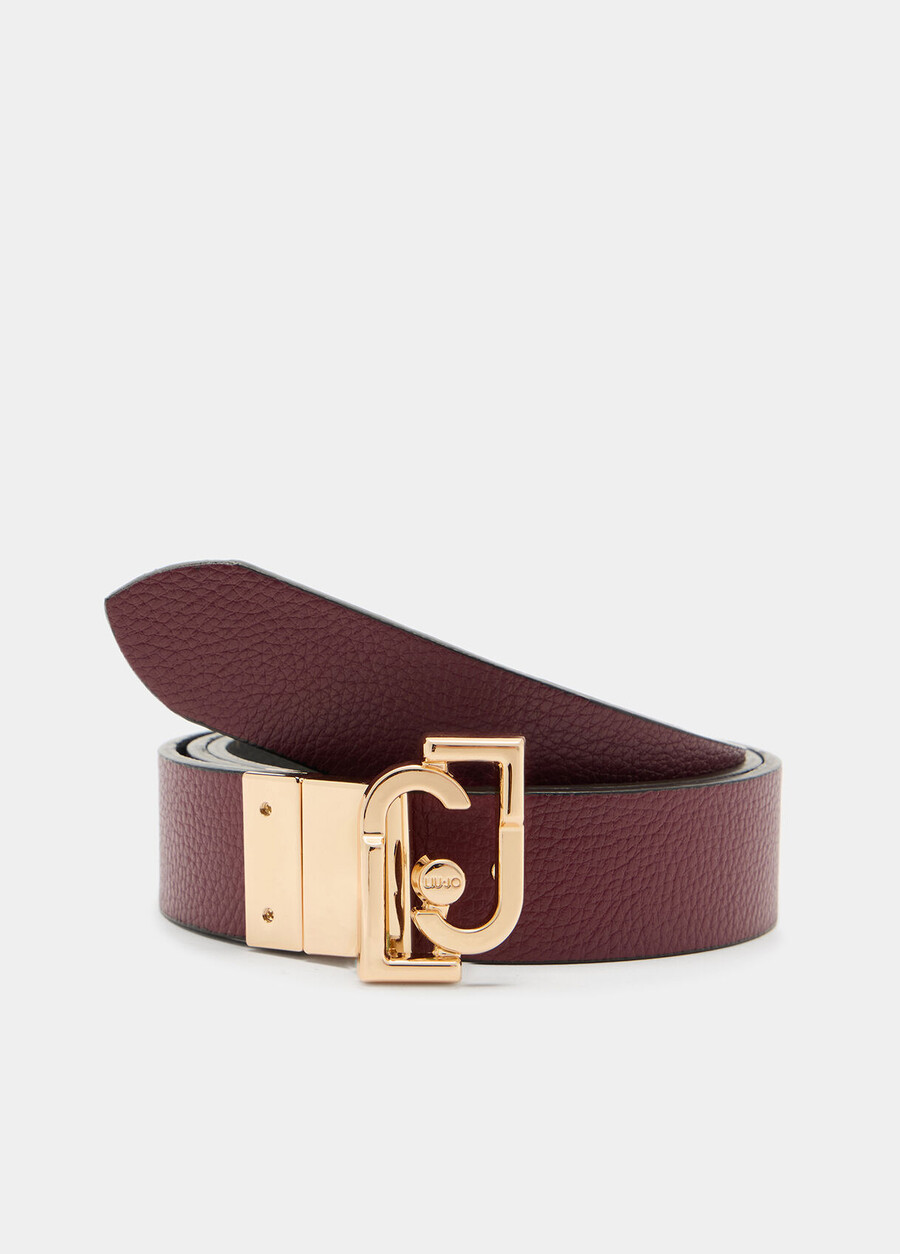 reversible belt with logo