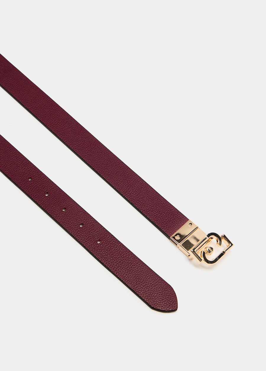 reversible belt with logo