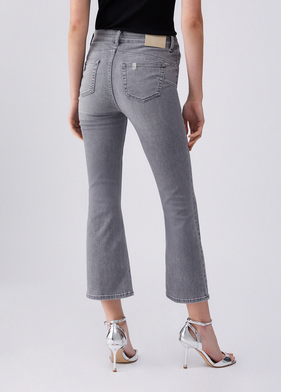 high-rise bootcut jeans