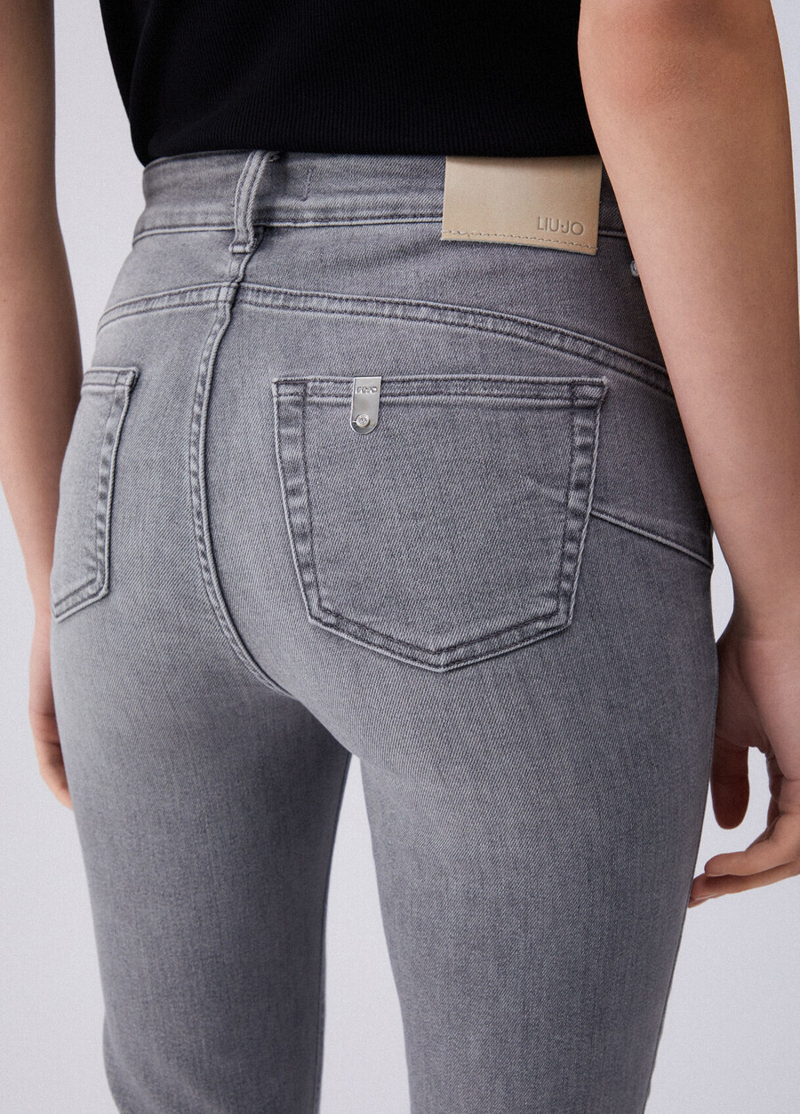high-rise bootcut jeans
