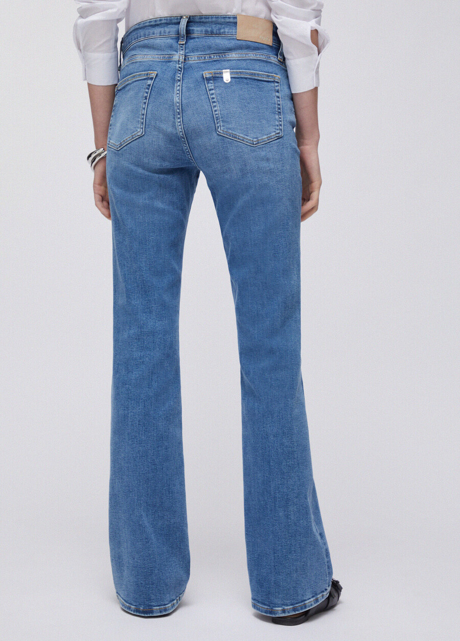 high-rise bootcut jeans