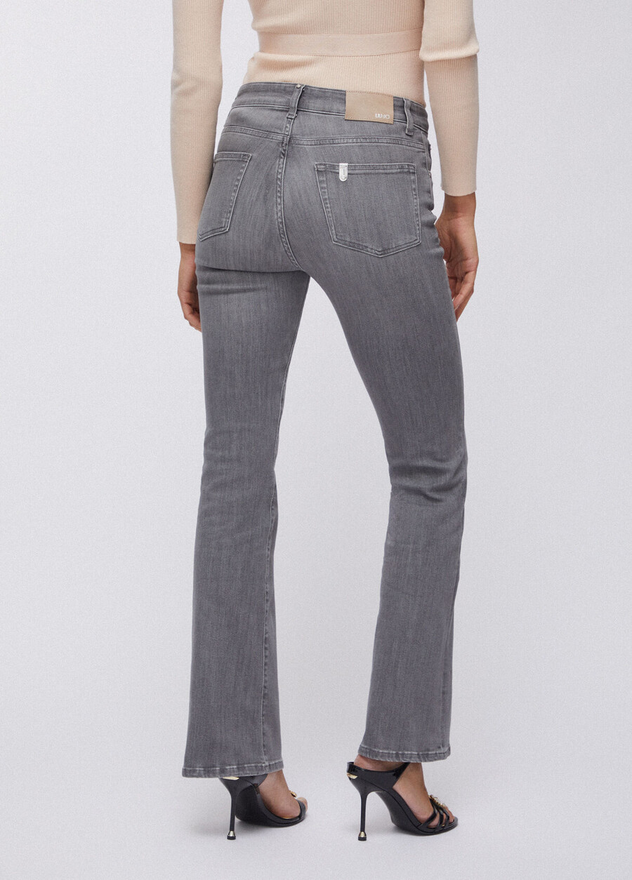 high-rise bootcut jeans