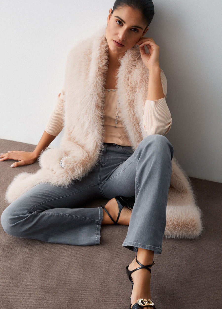 high-rise bootcut jeans