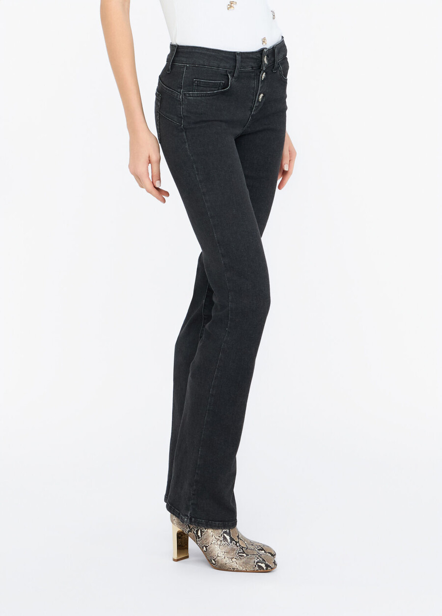 bootcut bottom up jeans