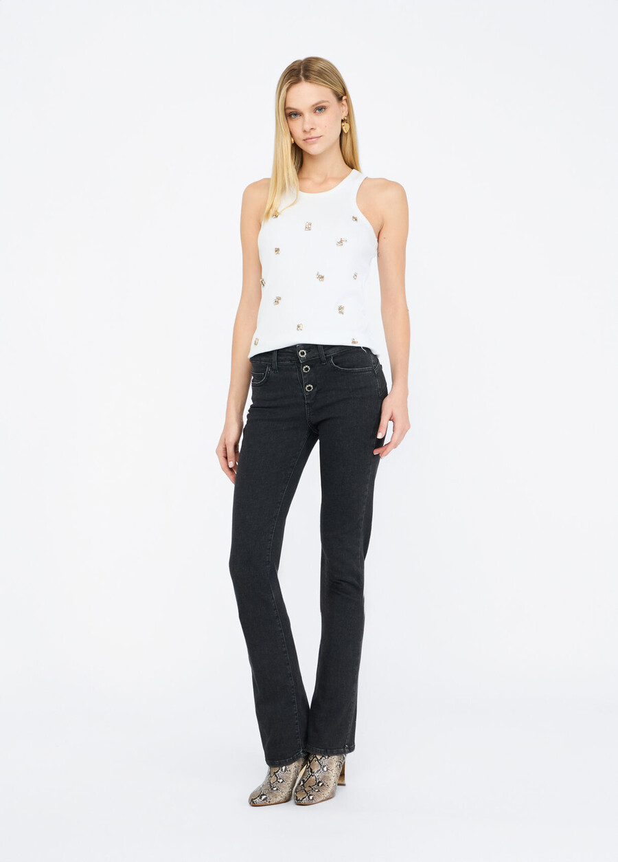 bootcut bottom up jeans