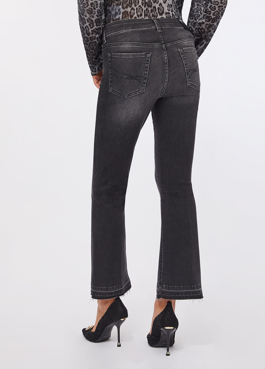 liu jo better cropped bootcut jeans