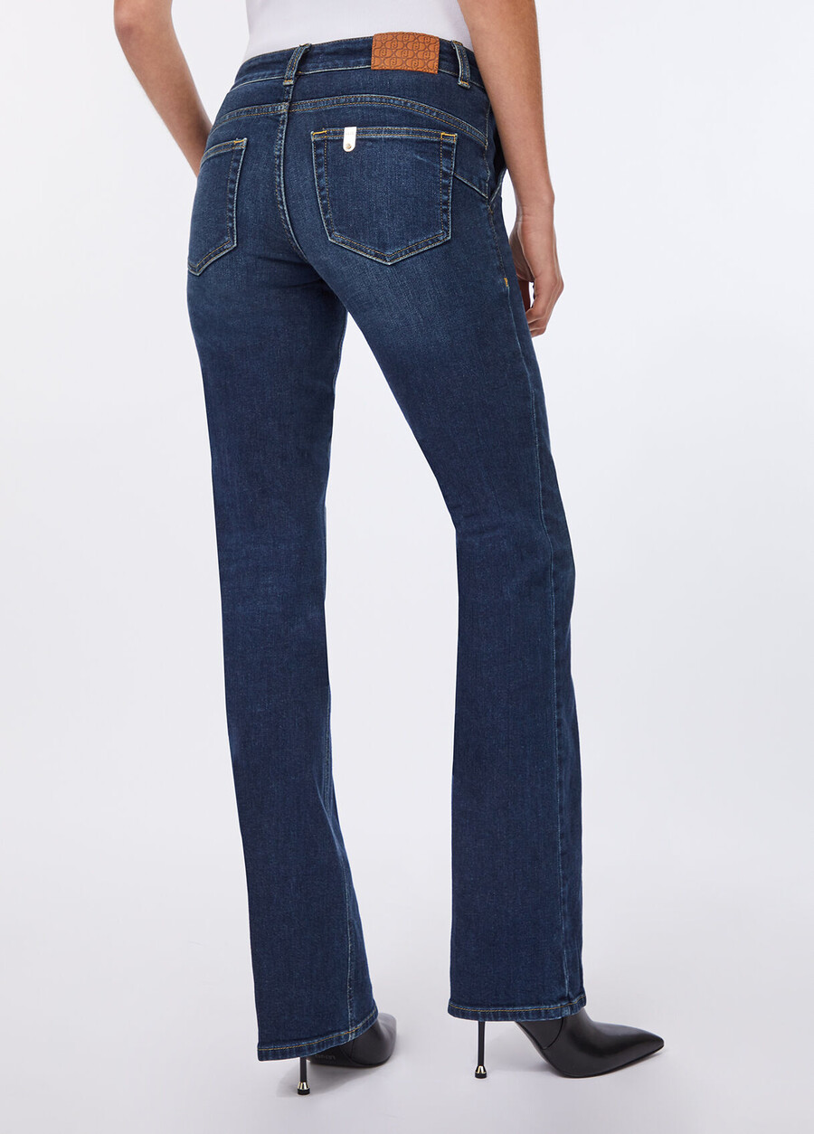 low-rise bootcut jeans