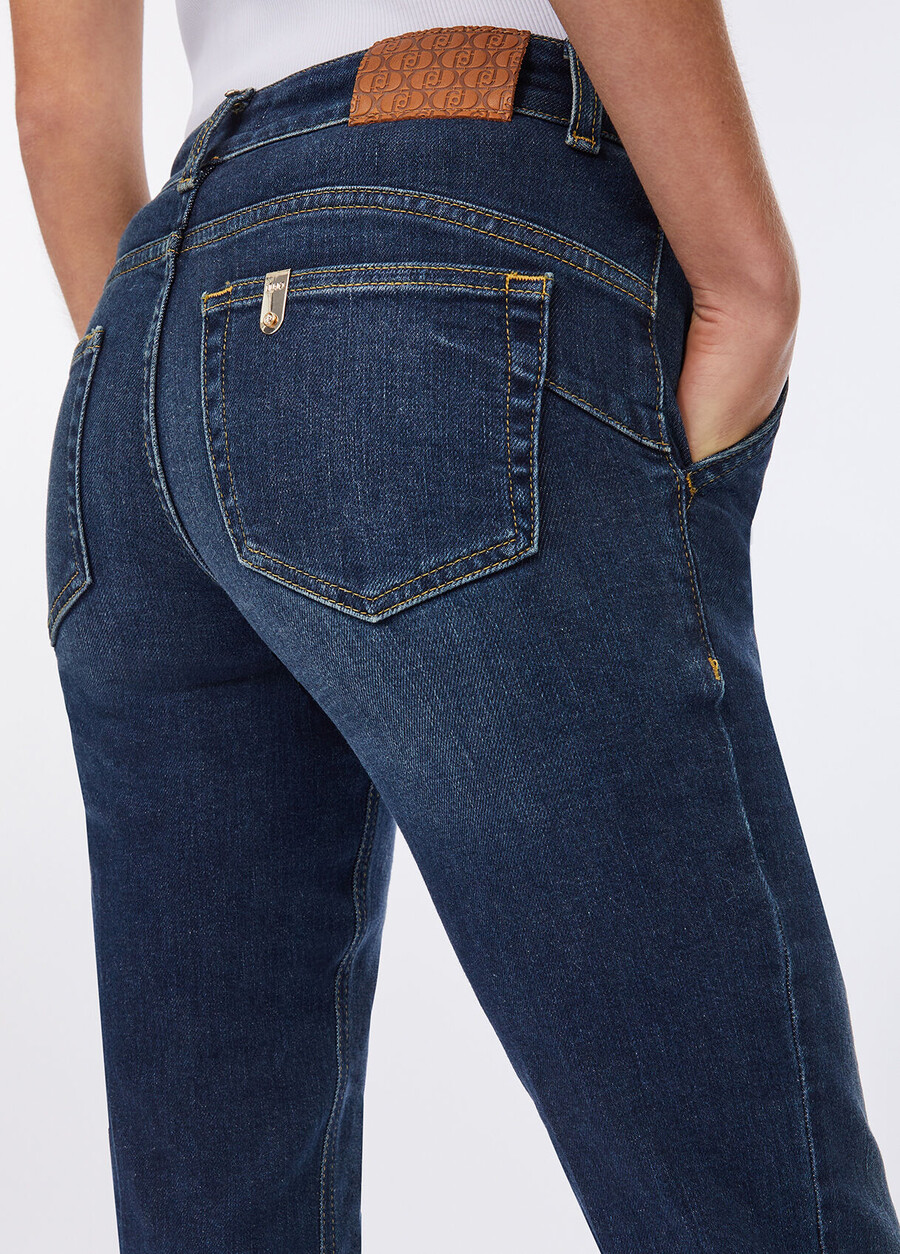 low-rise bootcut jeans