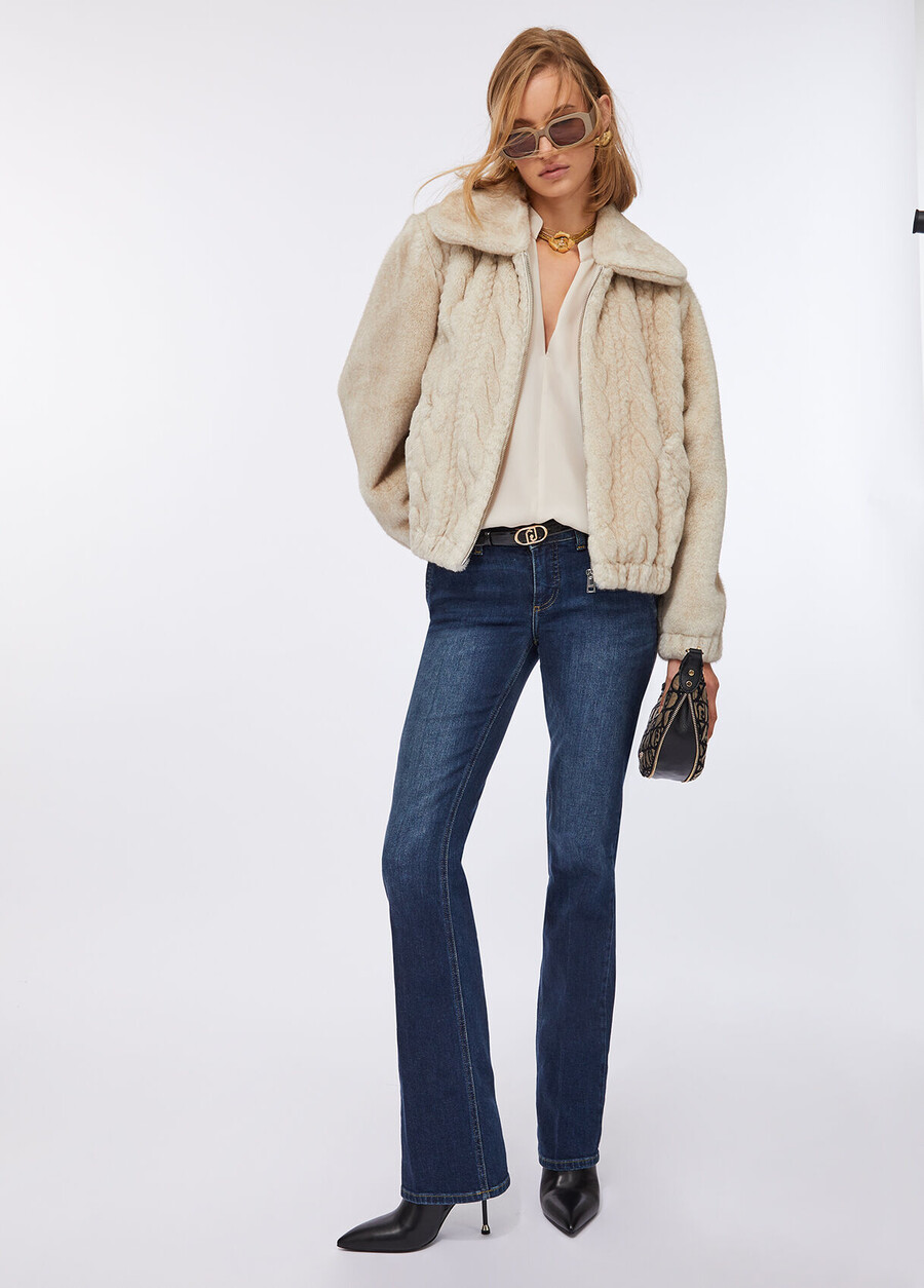 low-rise bootcut jeans