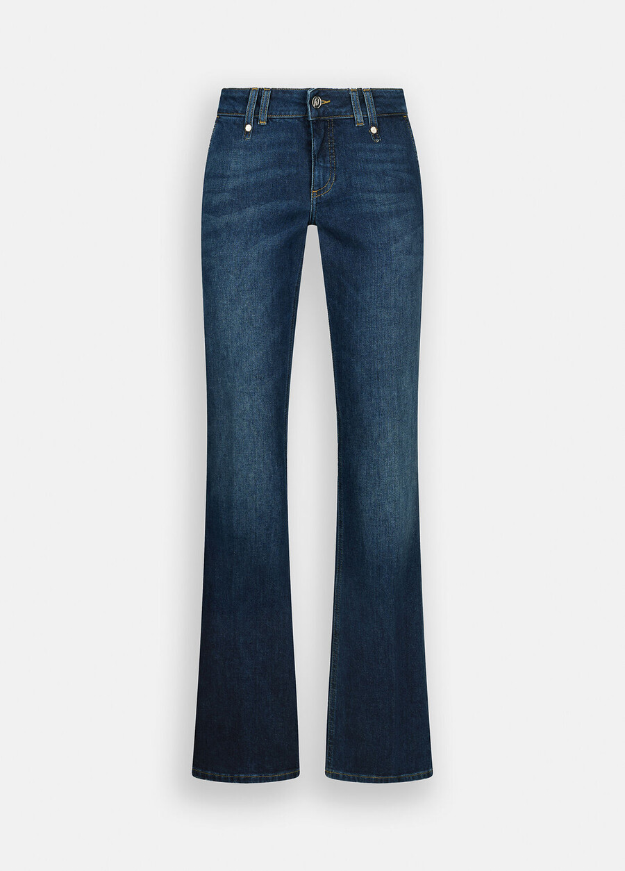 low-rise bootcut jeans