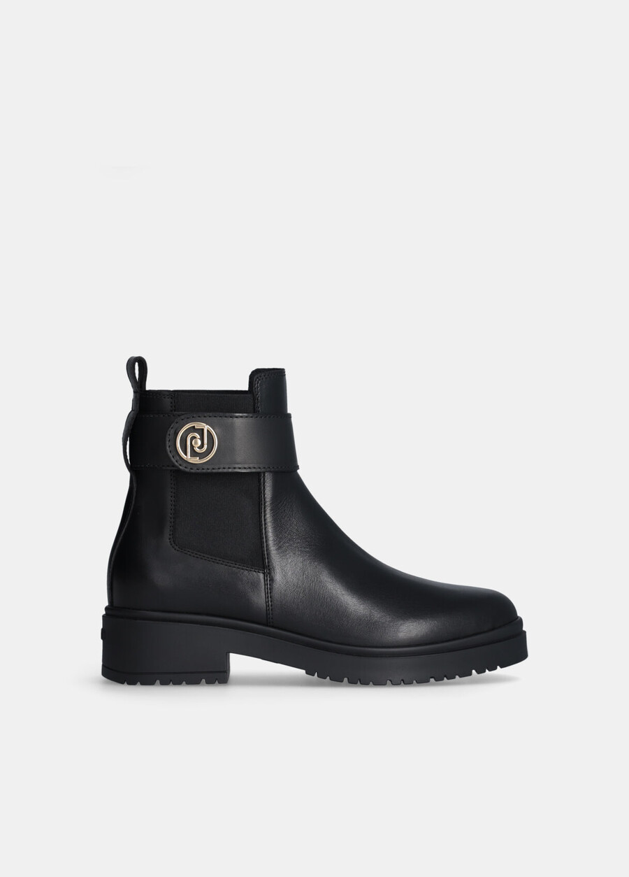 leather beatles ankle boots