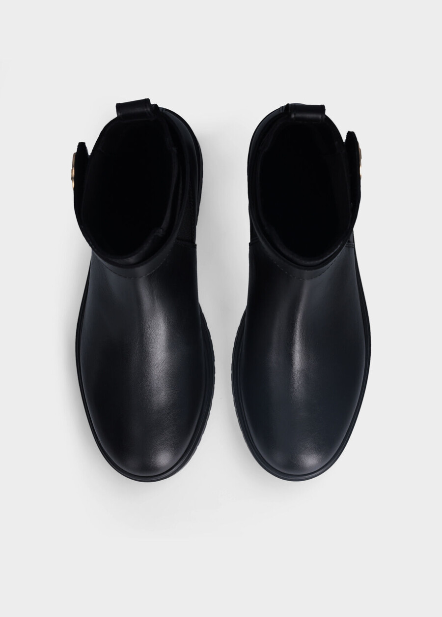 leather beatles ankle boots