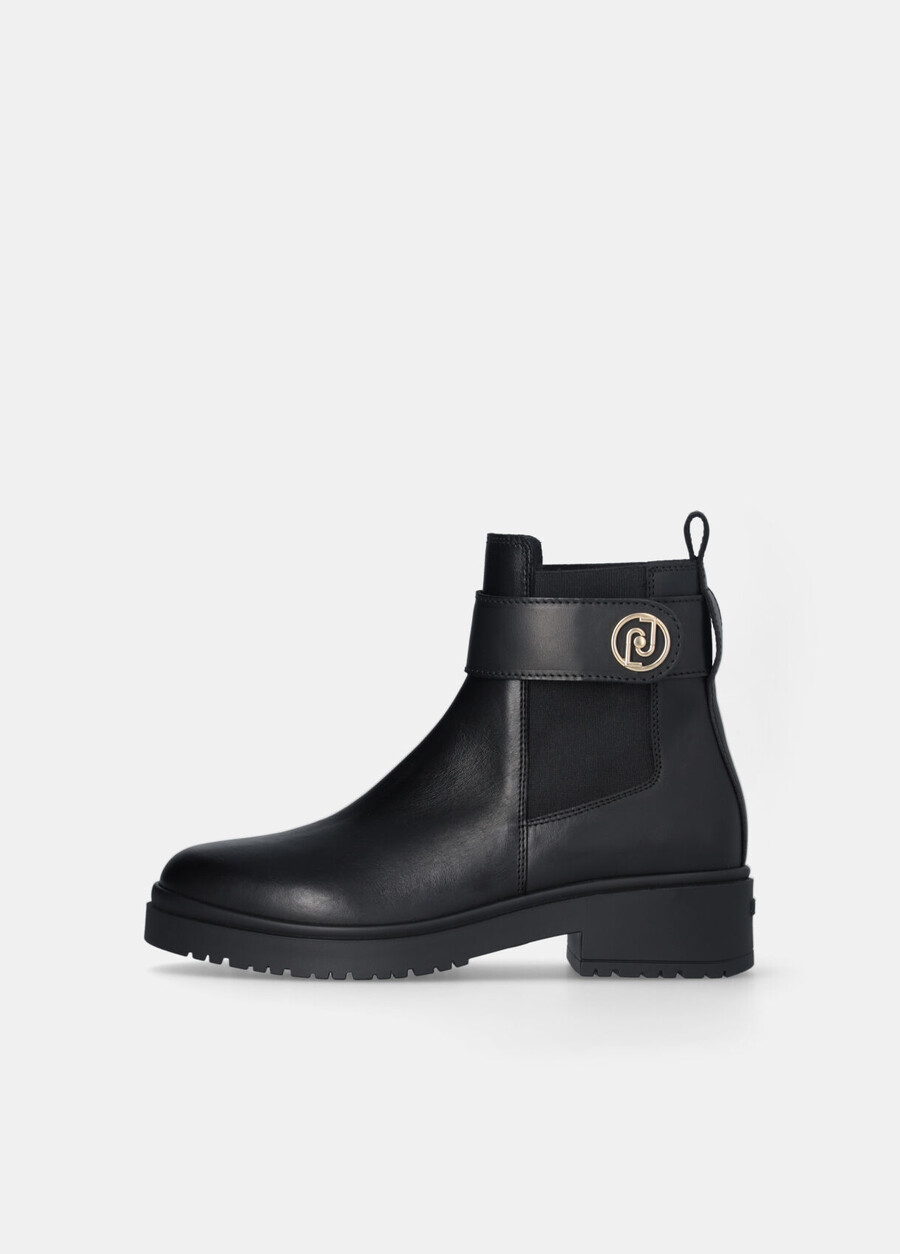 leather beatles ankle boots