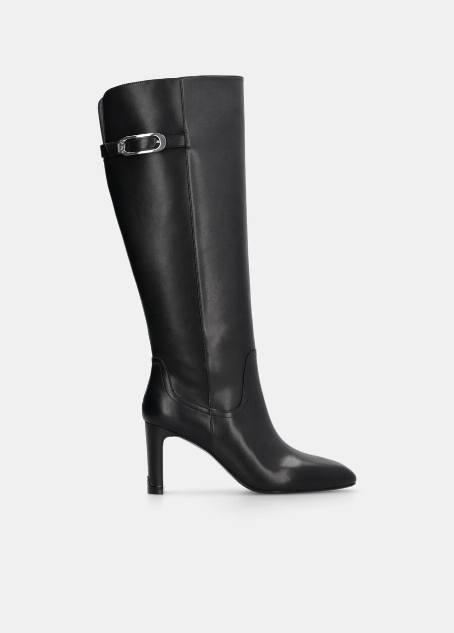 knee-high leather boots