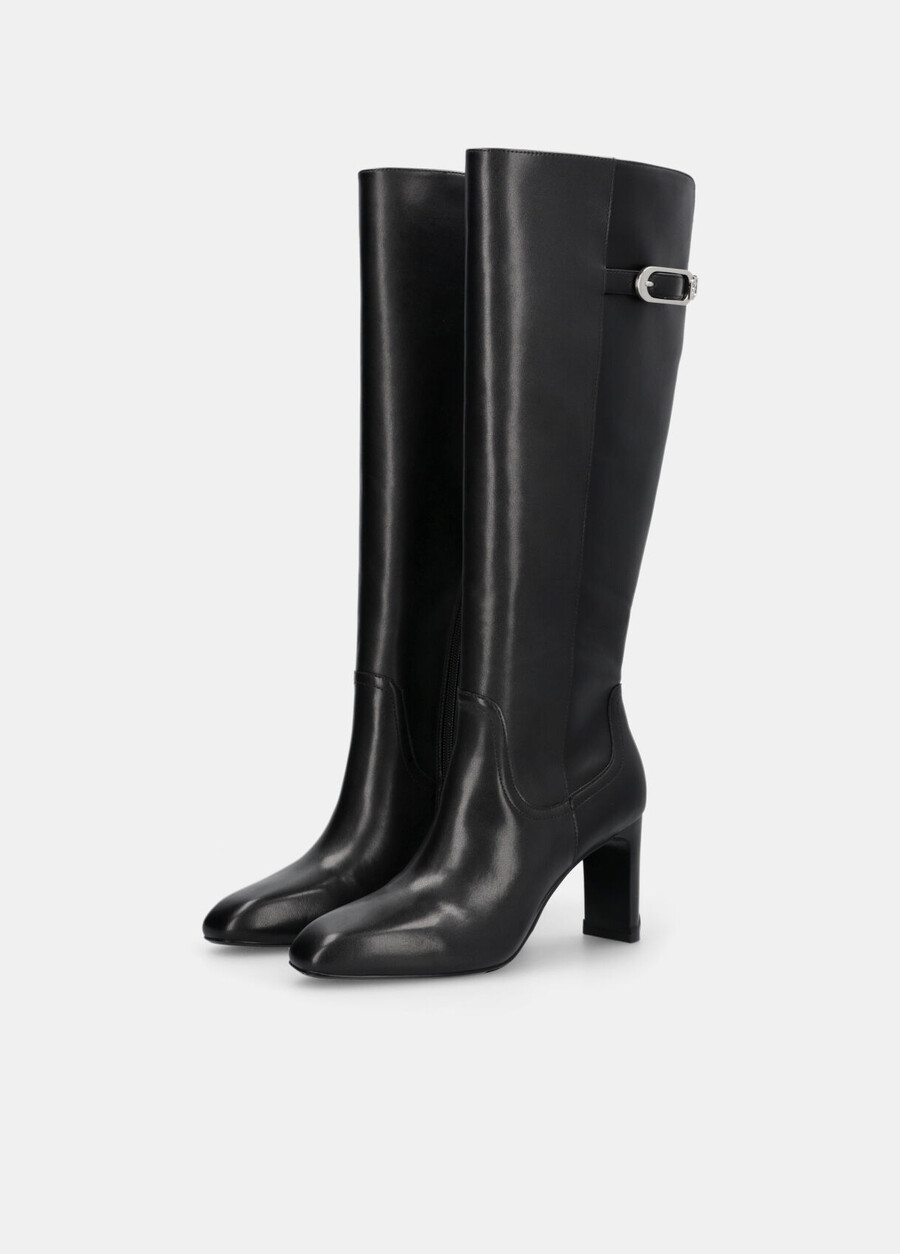 knee-high leather boots