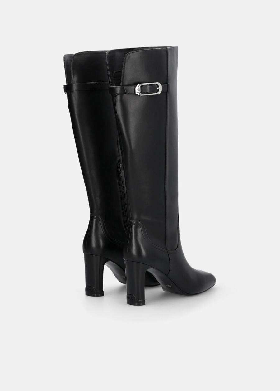 knee-high leather boots