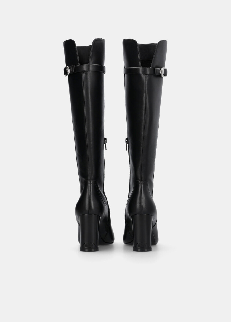 knee-high leather boots