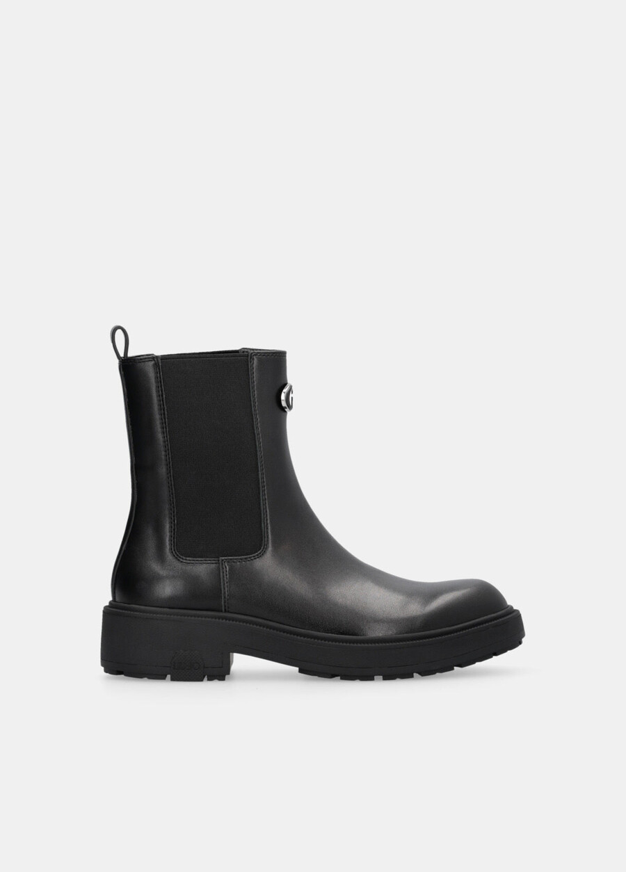 leather beatles ankle boots