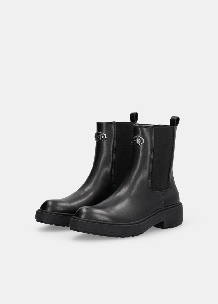 leather beatles ankle boots
