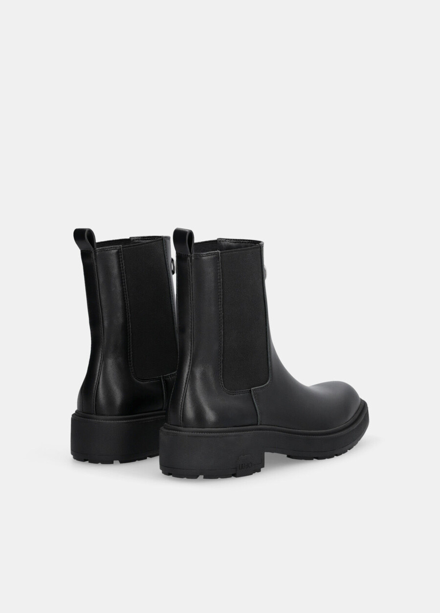leather beatles ankle boots