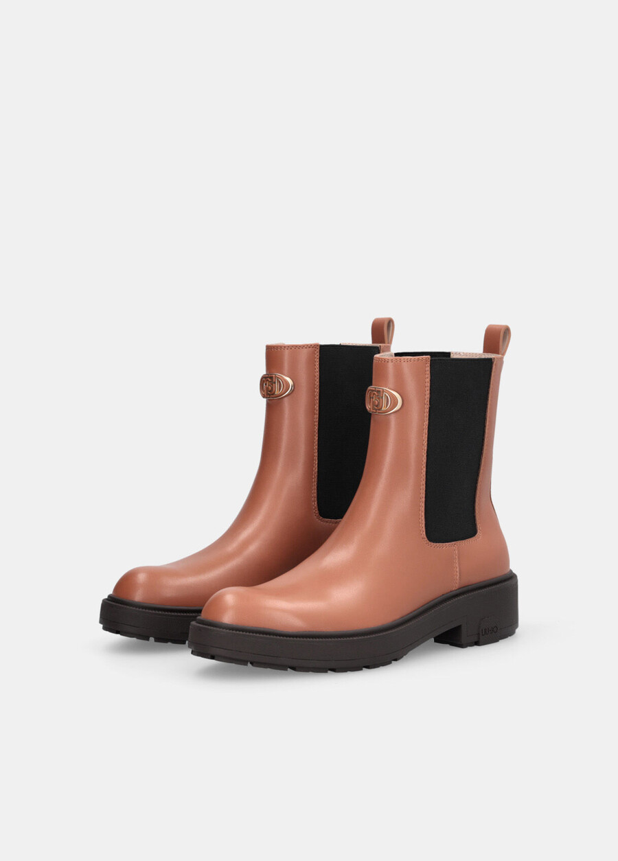 leather beatles ankle boots