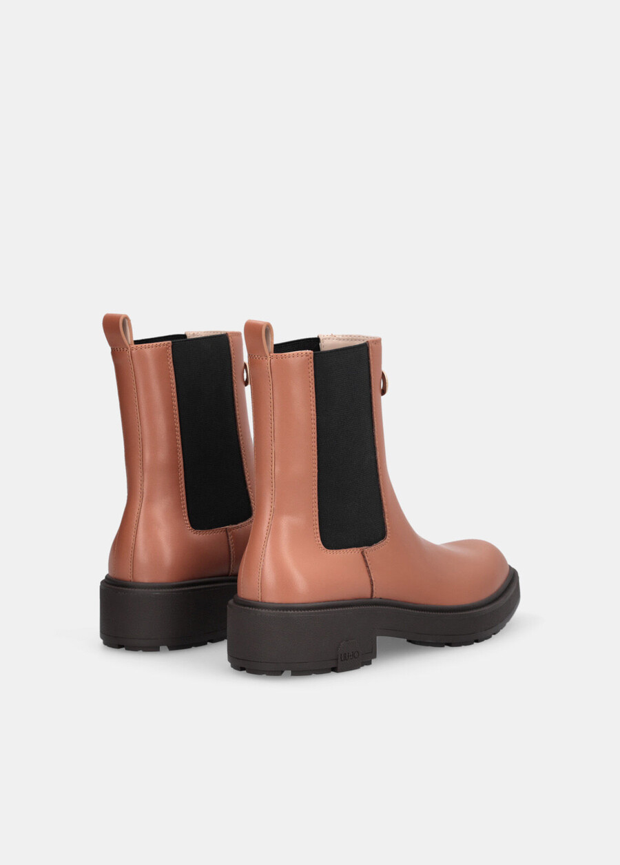 leather beatles ankle boots