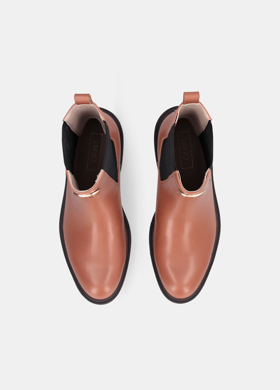 leather beatles ankle boots