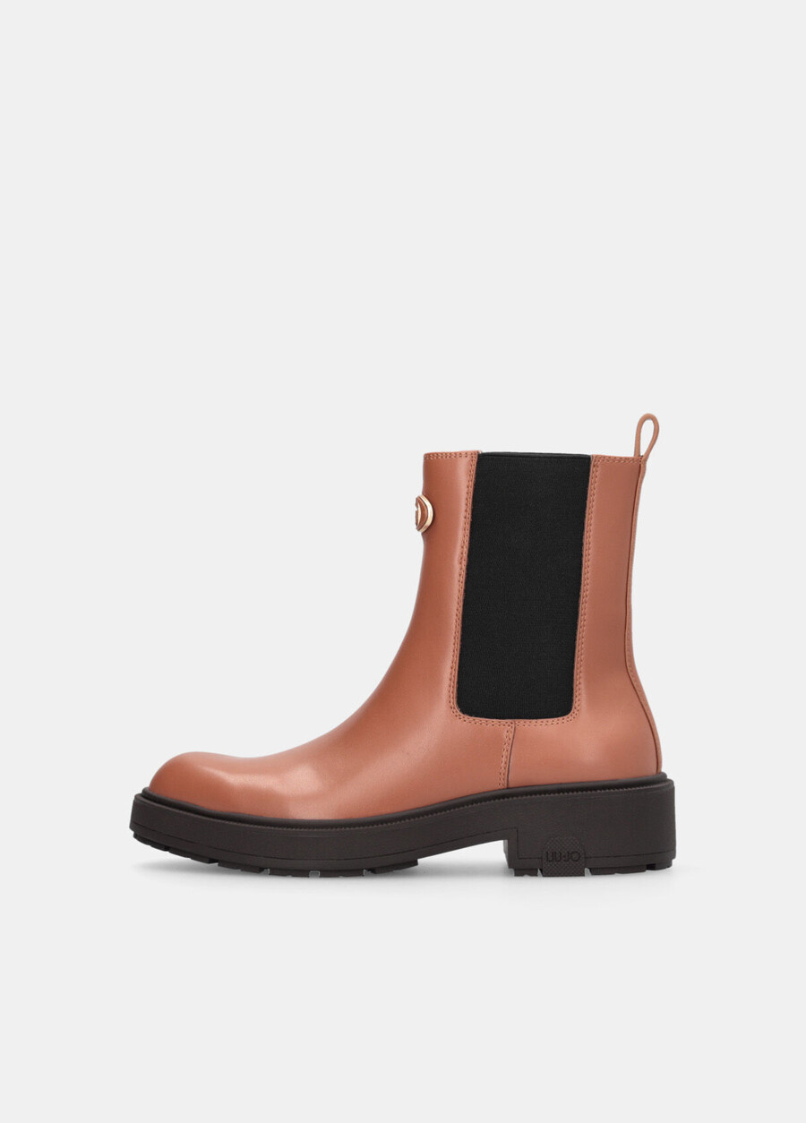leather beatles ankle boots