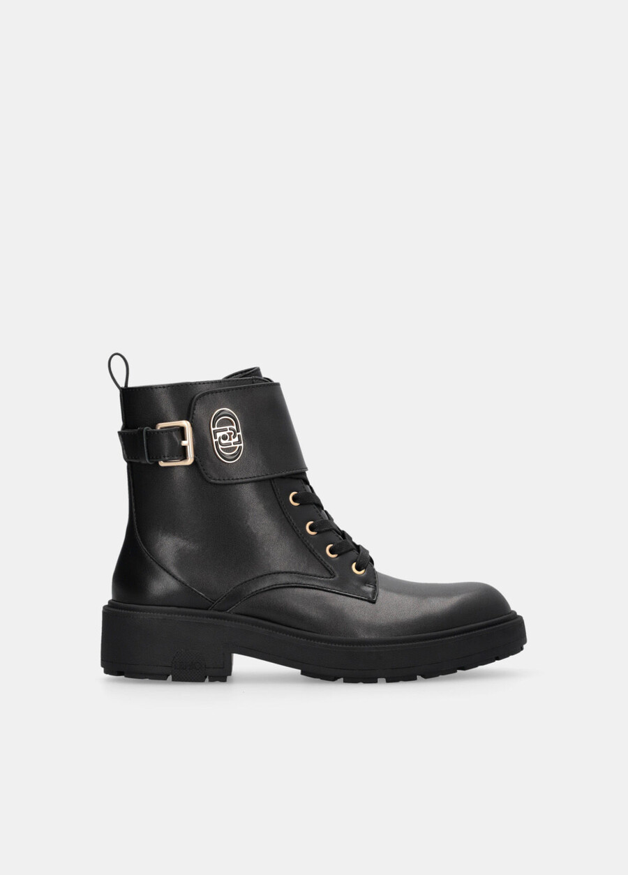 leather combat boots