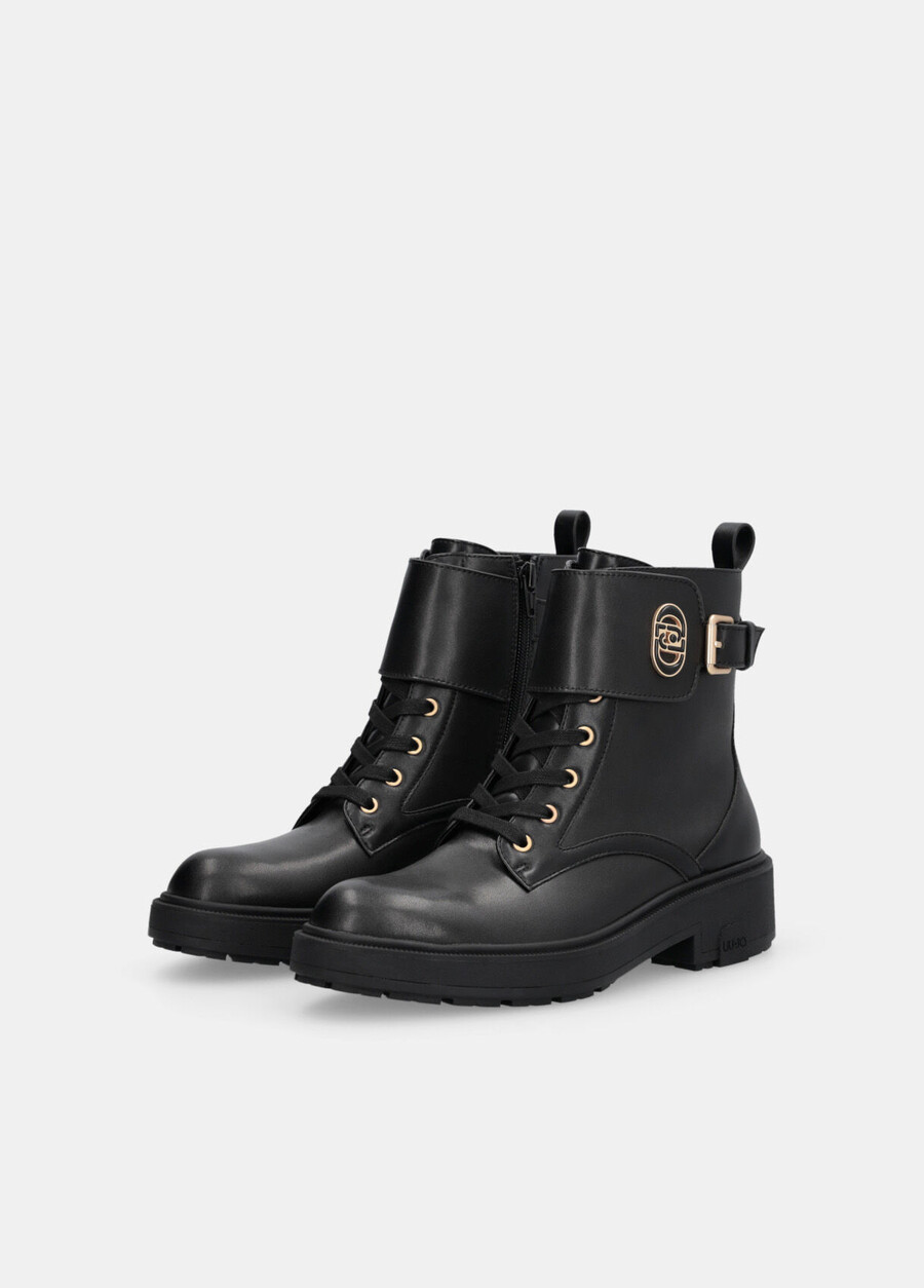 leather combat boots