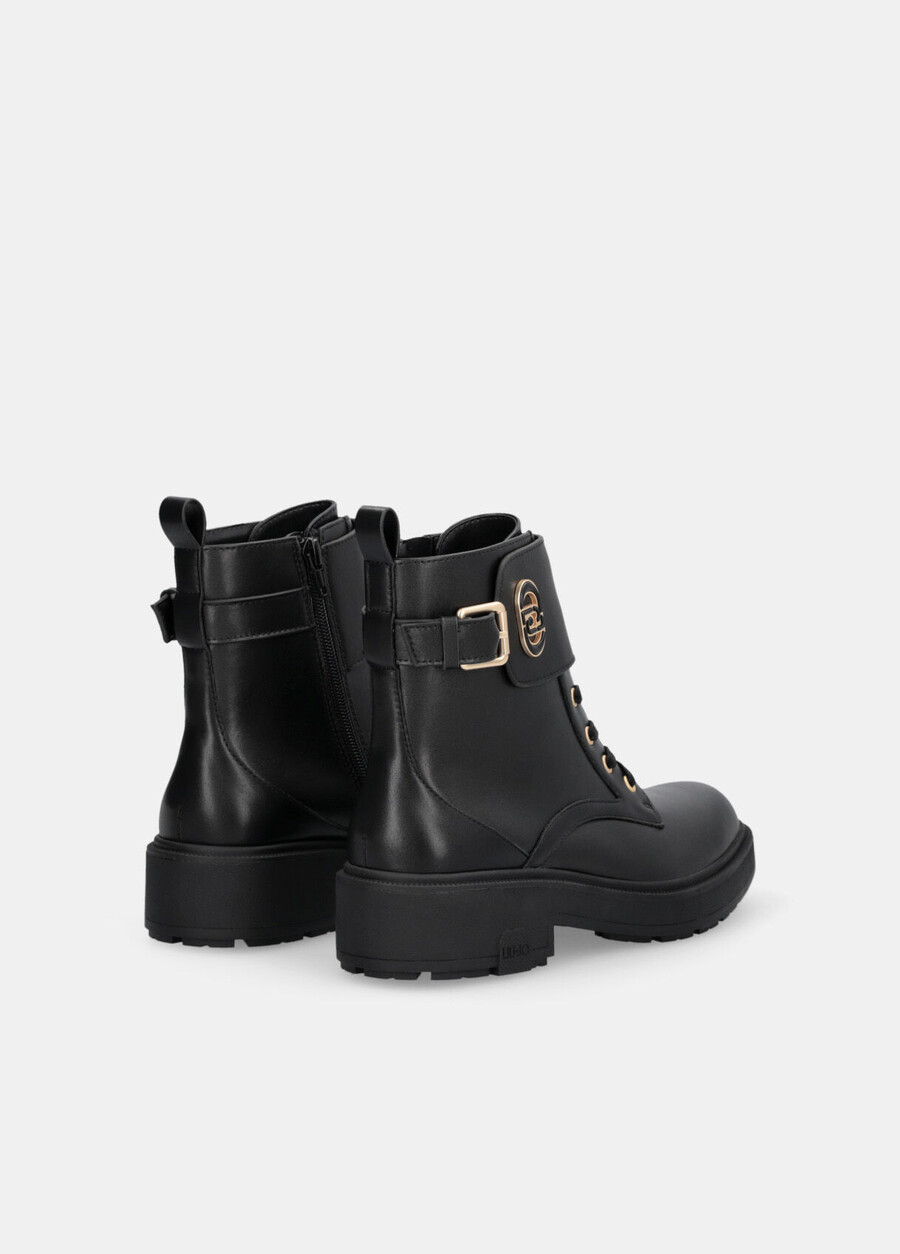 leather combat boots