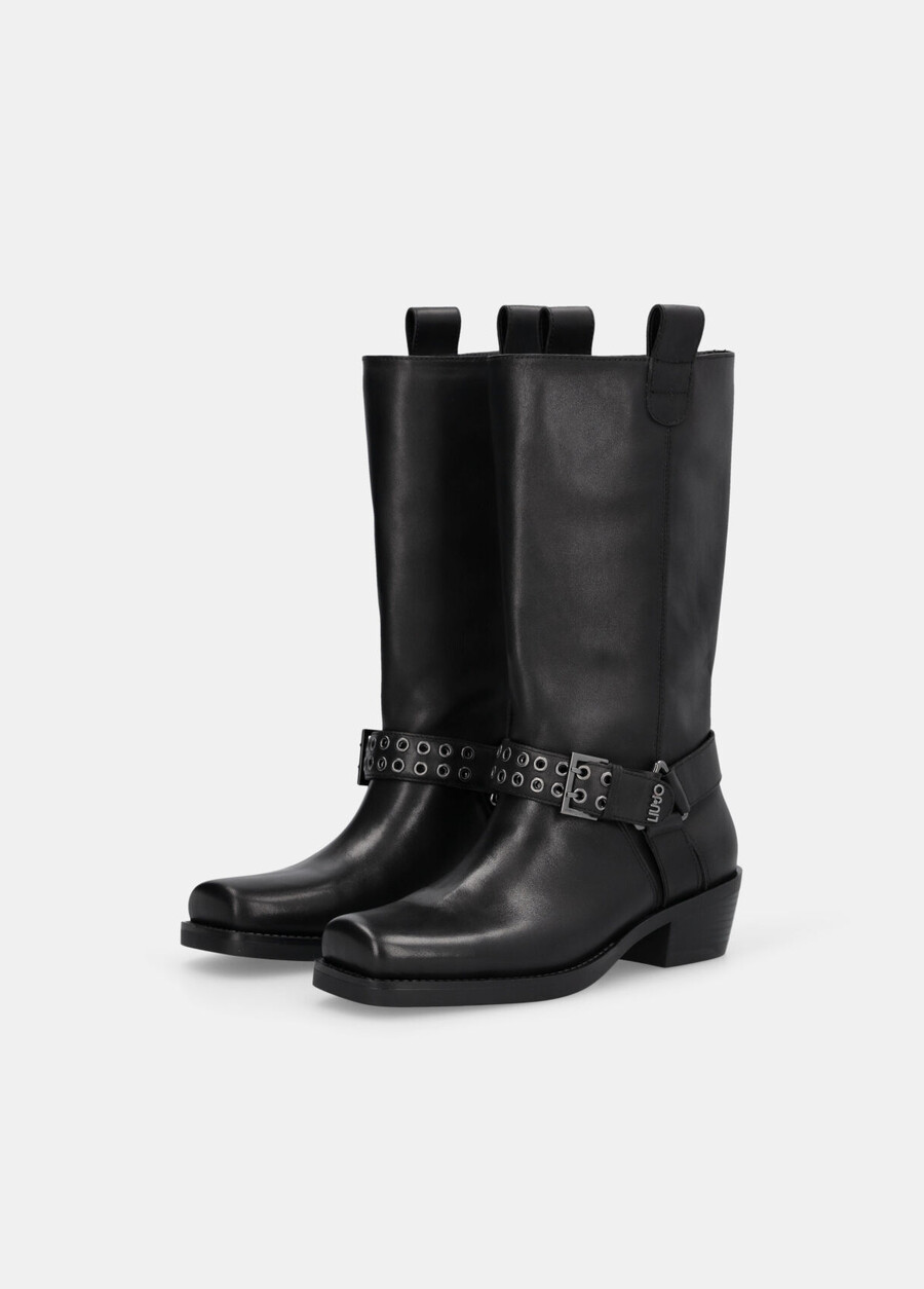 leather texan boots