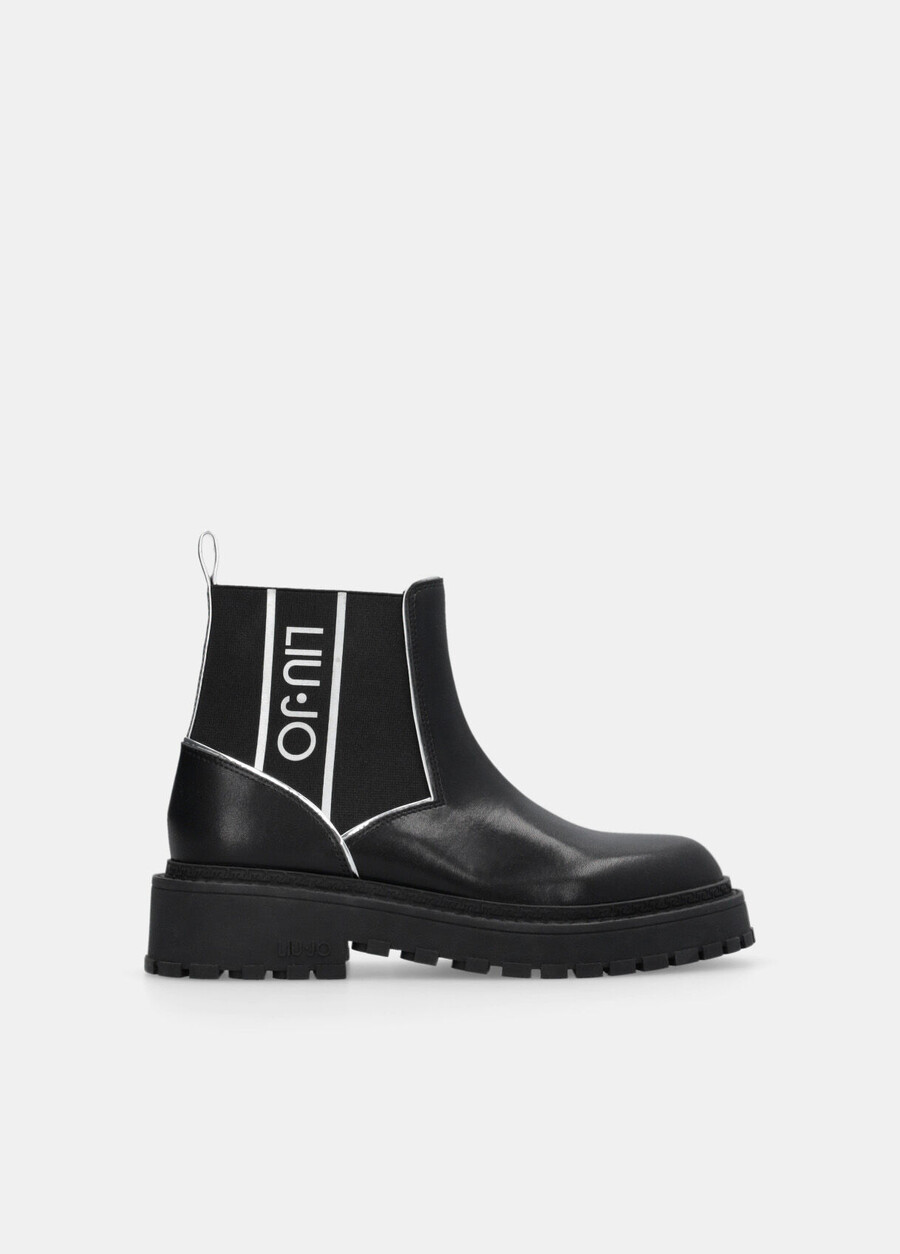 leather beatles ankle boots