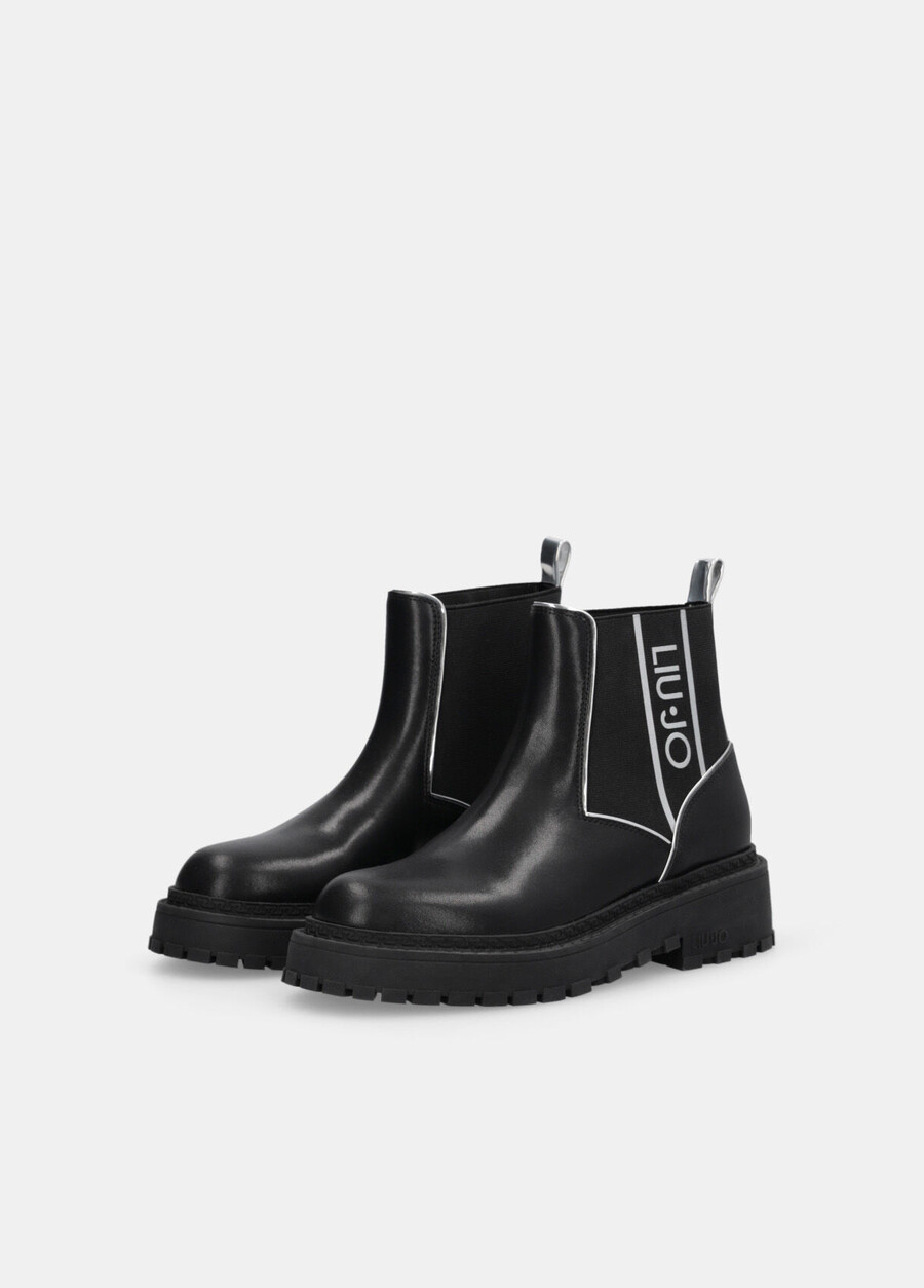 leather beatles ankle boots
