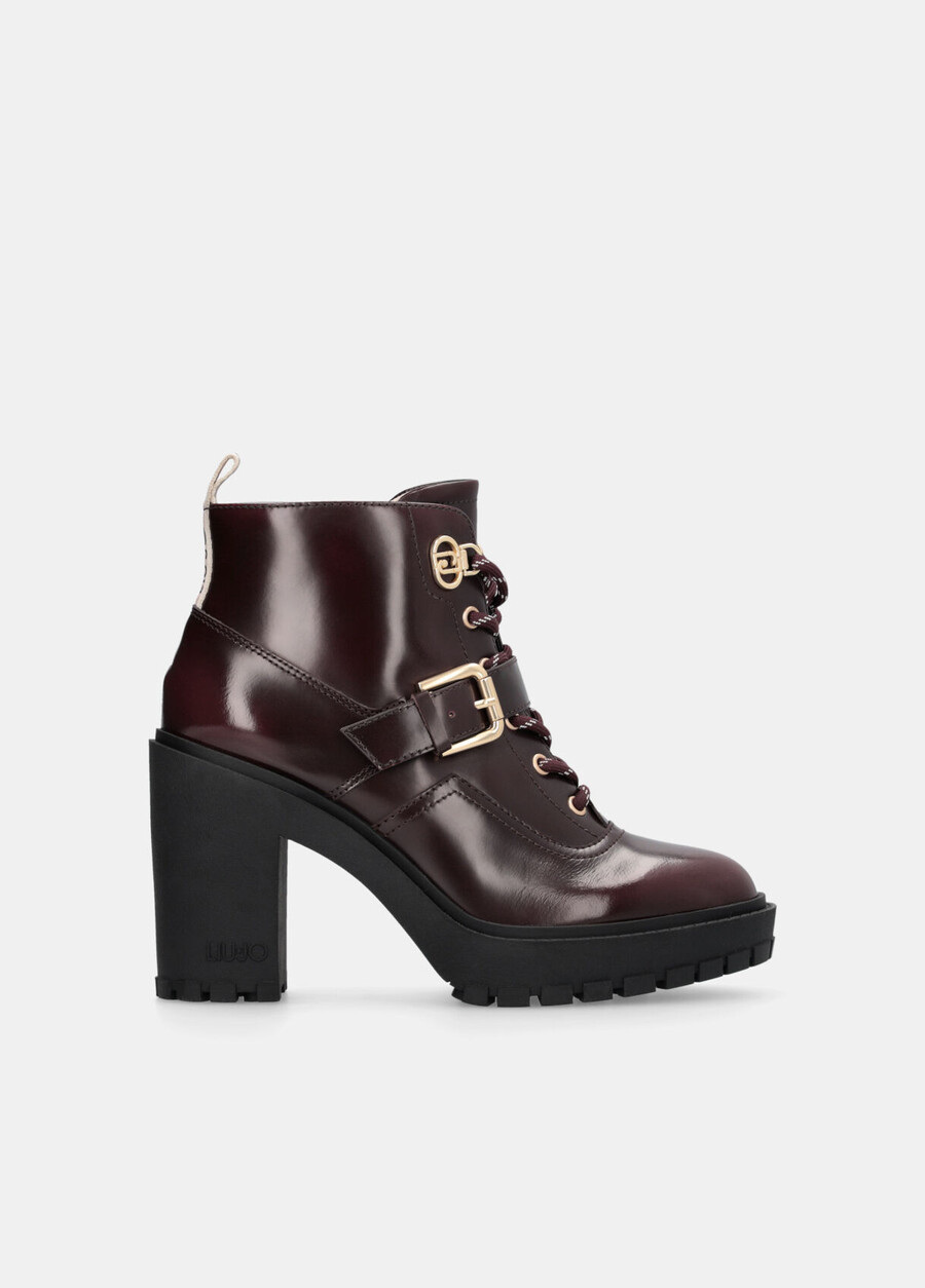 abraded leather ankle boots