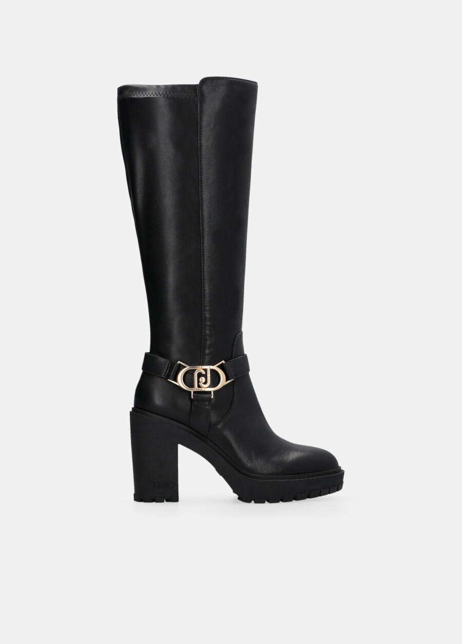 knee-high leather boots