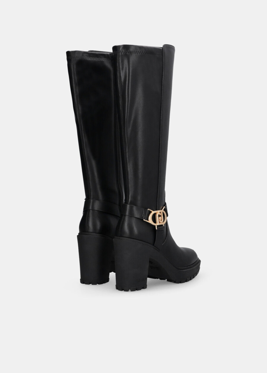 knee-high leather boots