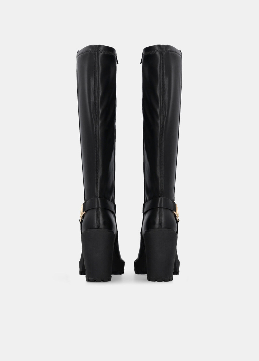 knee-high leather boots