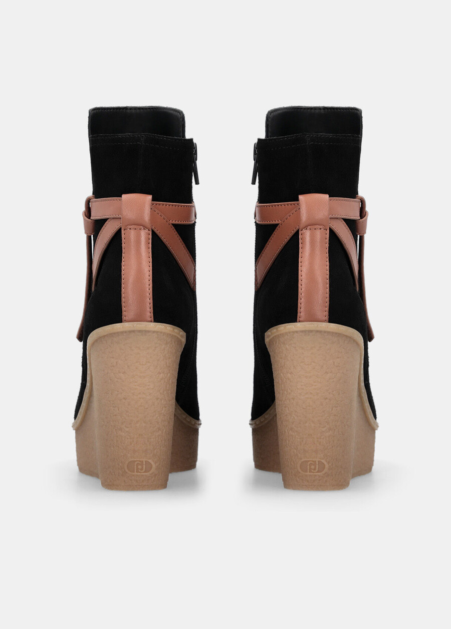 suede ankle boots with wedge