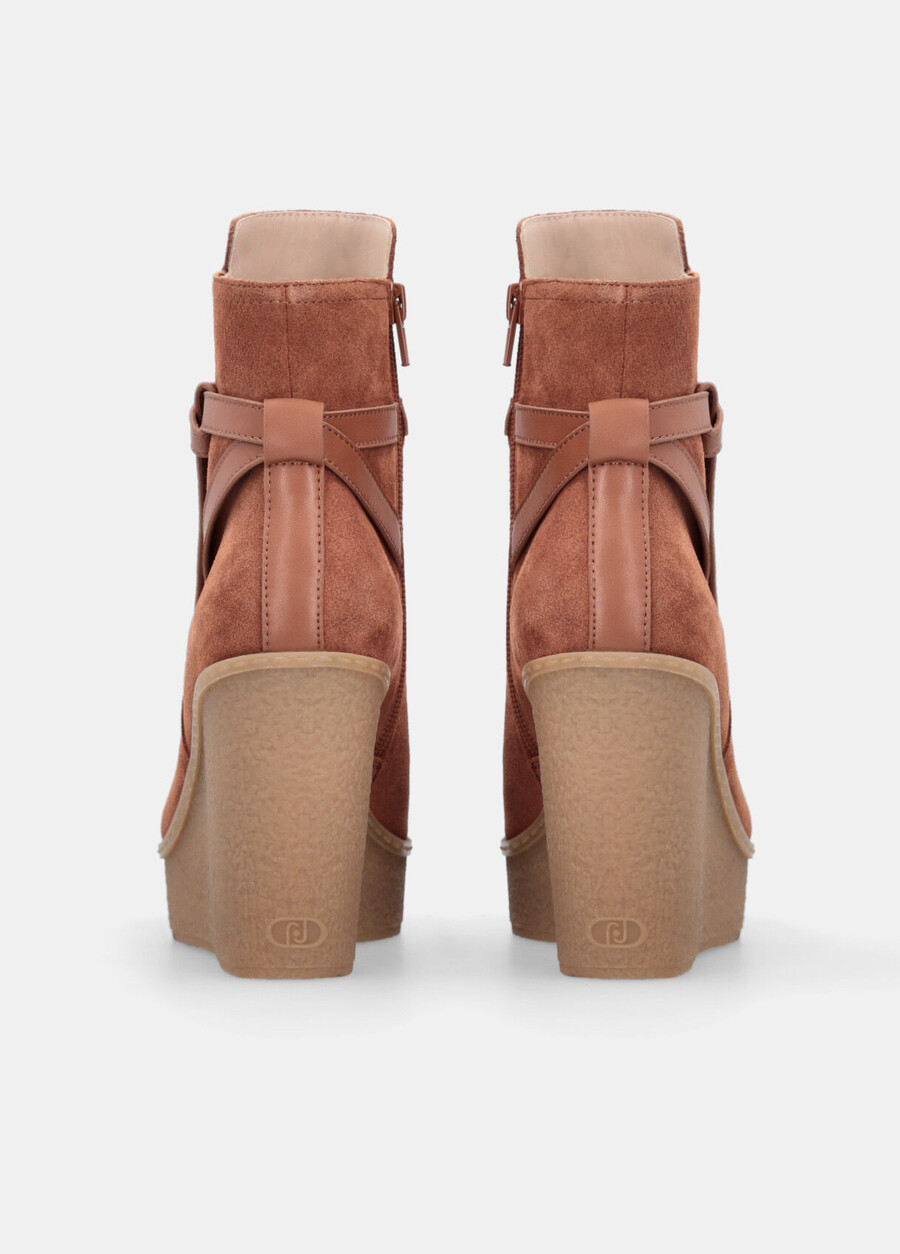 suede ankle boots with wedge