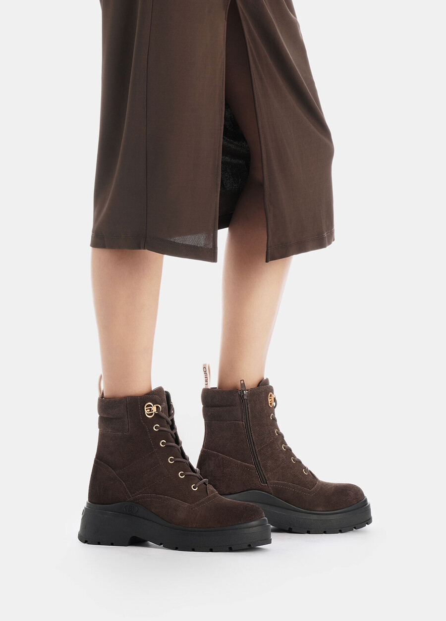 suede combat boots