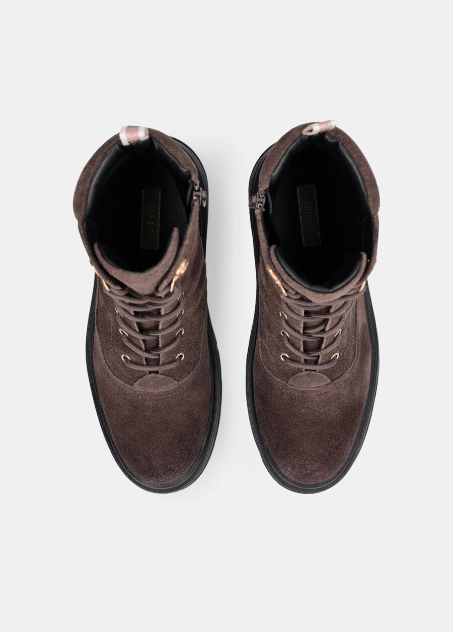 suede combat boots