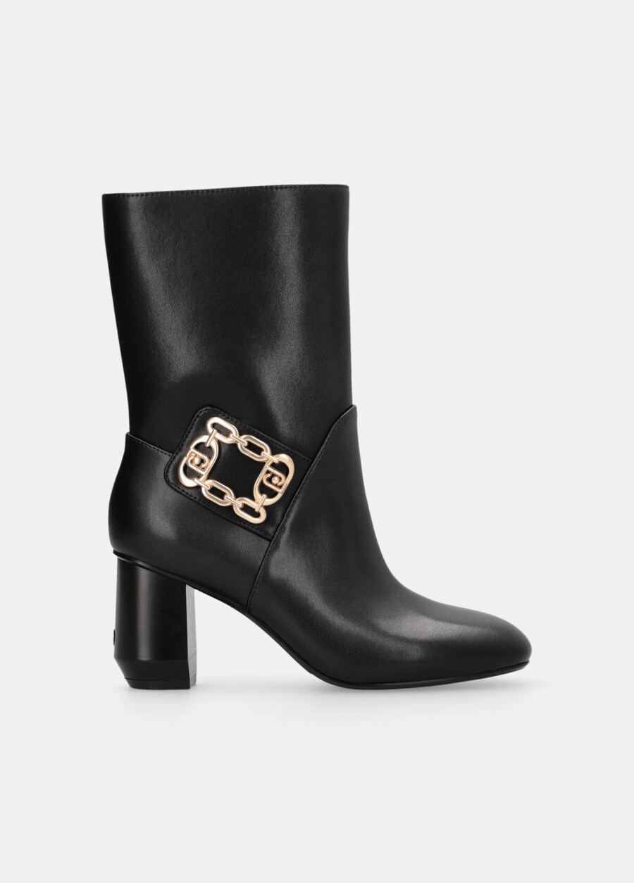 ankle boots with wide heel