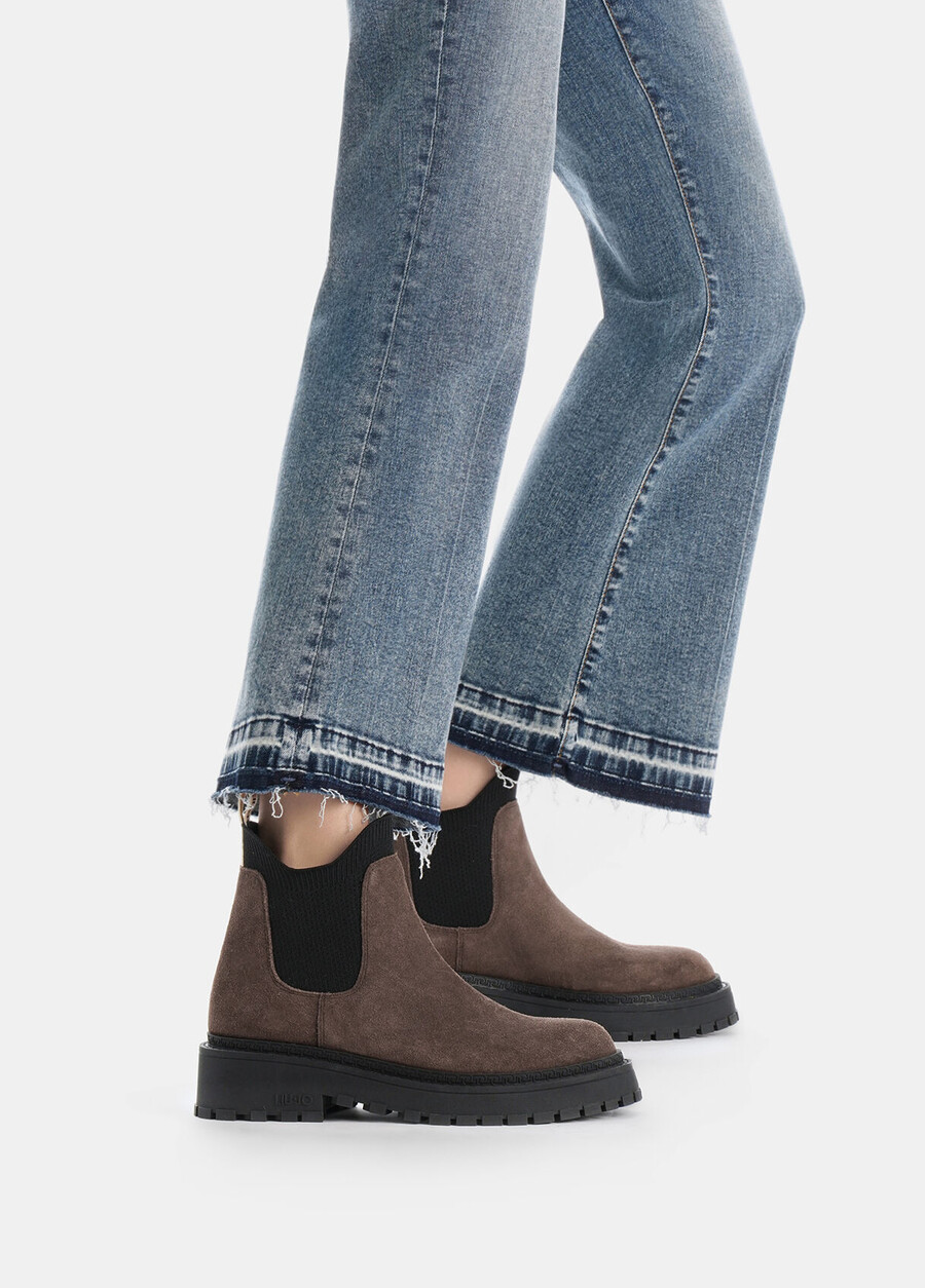 suede beatles ankle boots